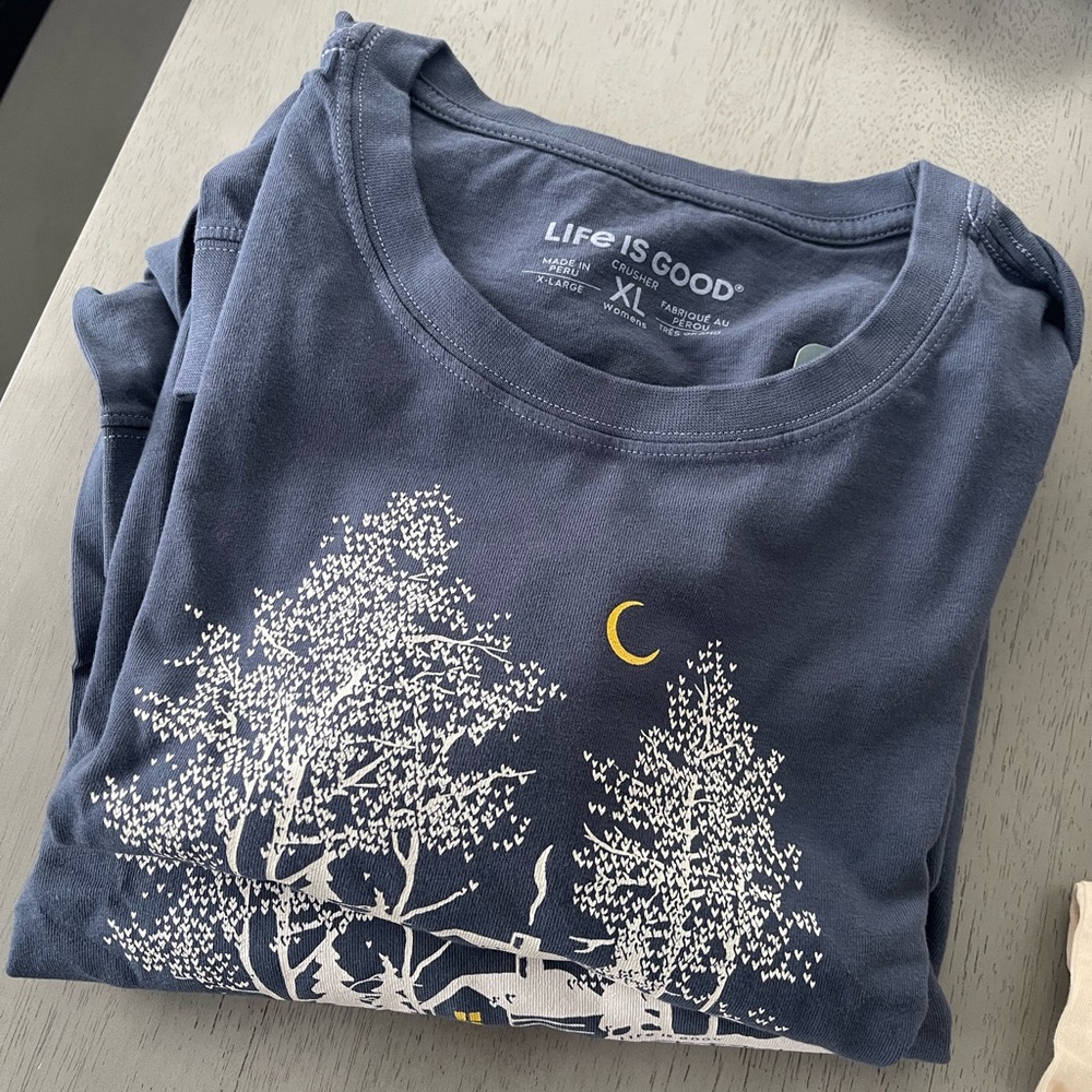 Life Is Good Blue Women's Tee - Picture 4 of 4